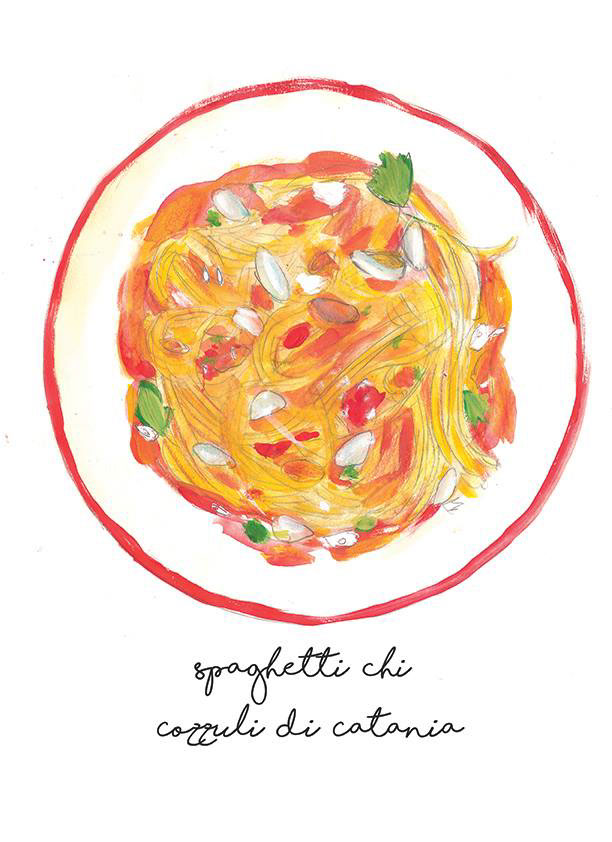 Food  sicily ILLUSTRATION  watercolor recipe