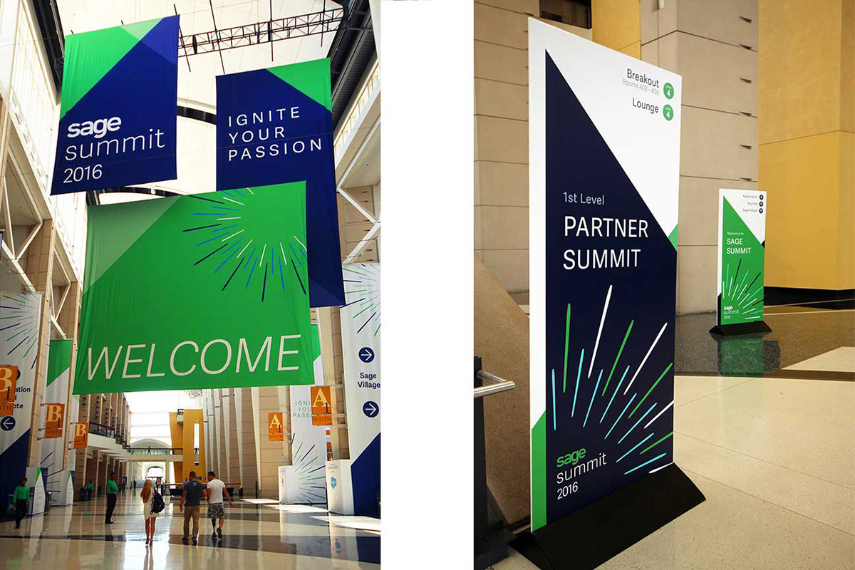 graphic design  branding  conference banners wayfinding logo graphic manual Graphic Standard Manual Conference Graphics oversized graphics