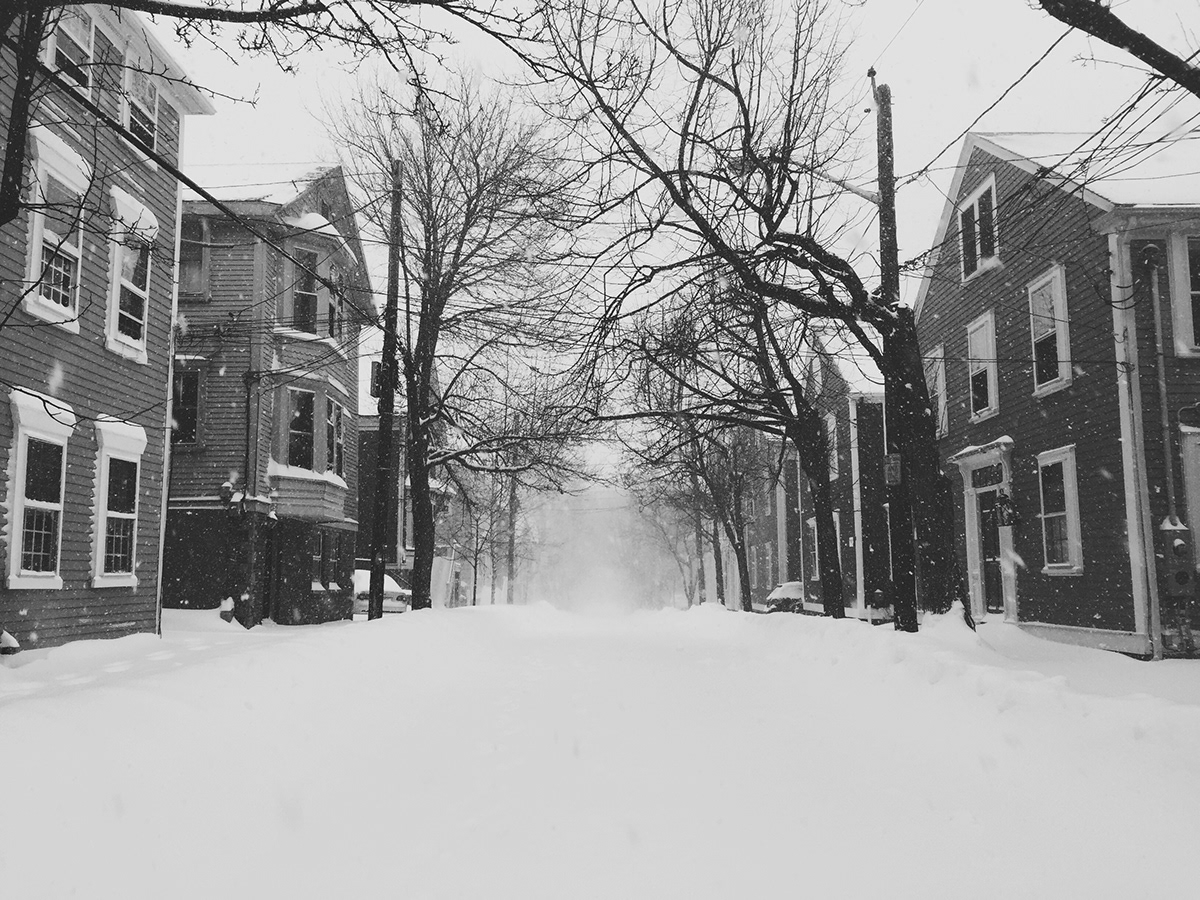 risd Blizzard Blizzard Juno january winter snow Providence Rhode Island portrait Landscape houses color