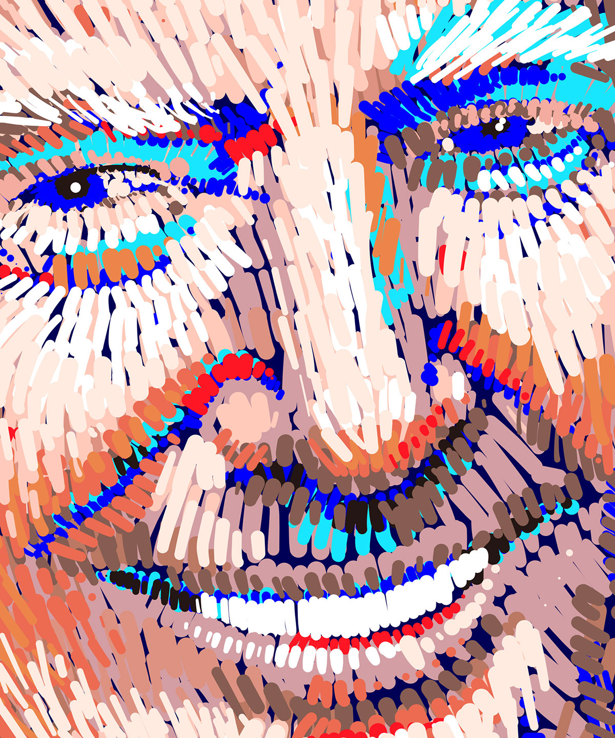 iPad donald Trump Mandela Opposites strokes Illustrative draw adobedraw strokism politic ninaminnebo color layers nelson