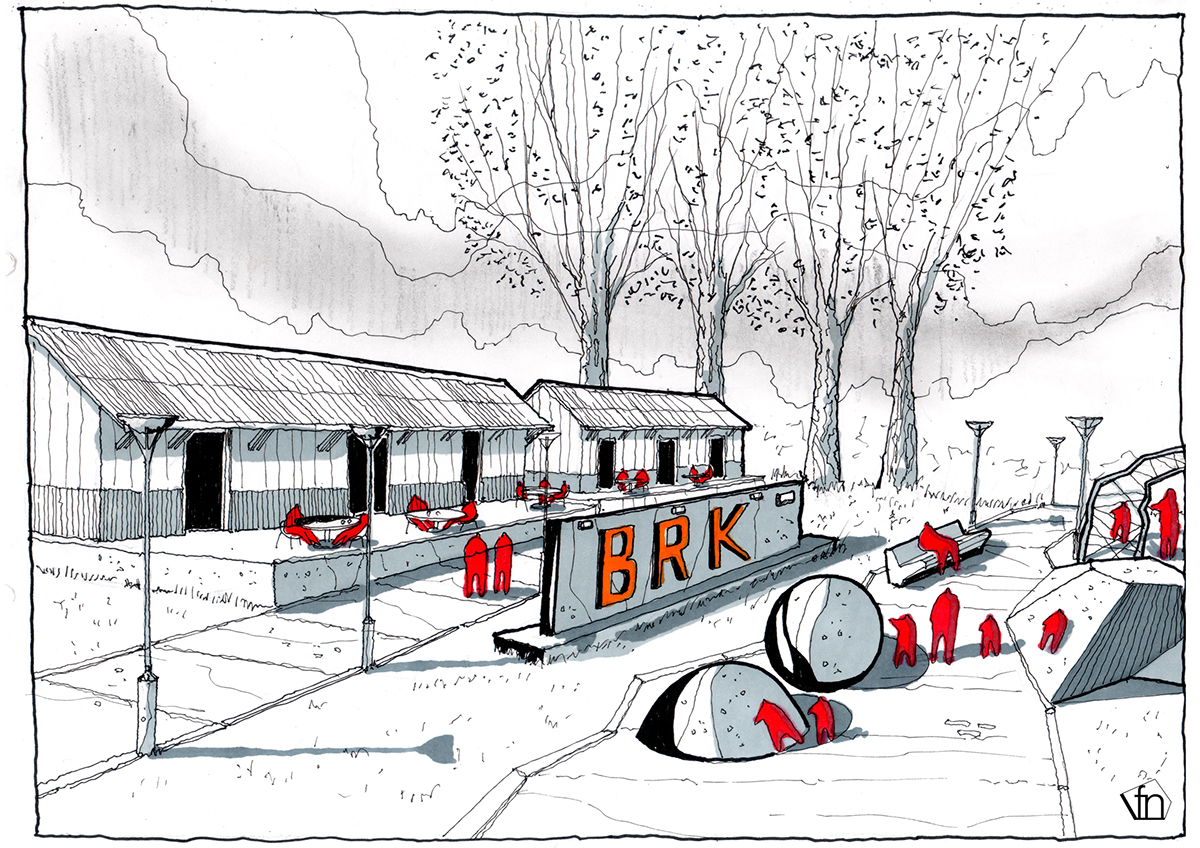 Brinkmann cordoba UNC sketch kurecolor handmade urbanismo grafica ilustracion neyra