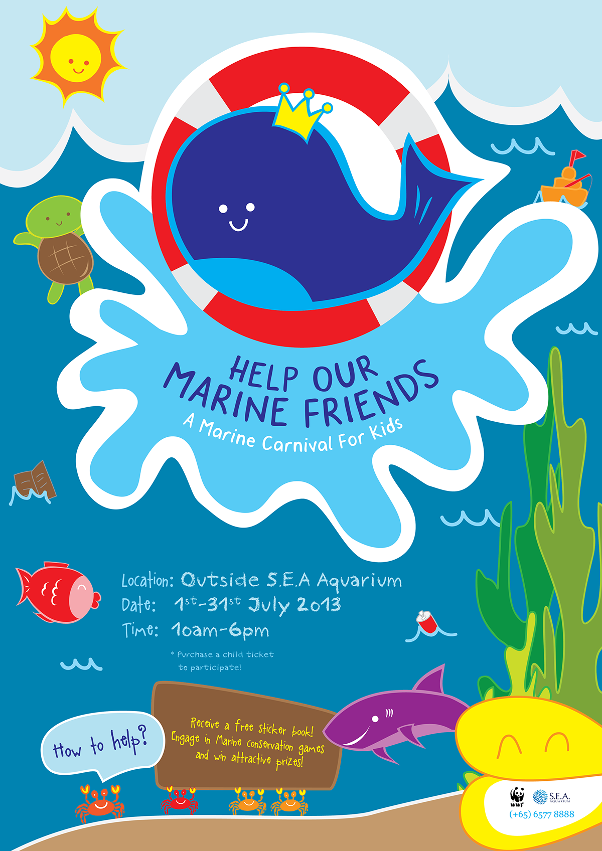 animals character designs marine animals marine life Poster Design Save marine save the planet water Event Poster Logo Design