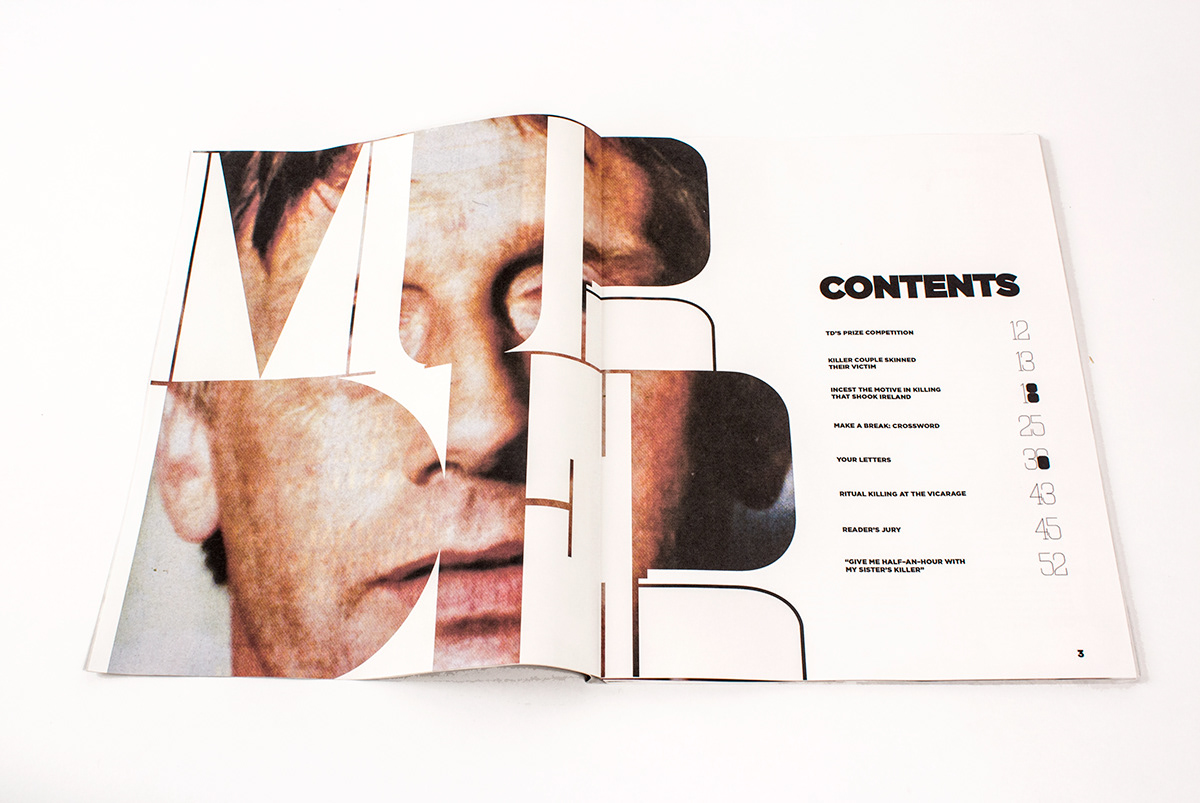 True Detective Magazine Rebrand editorial typography   identity