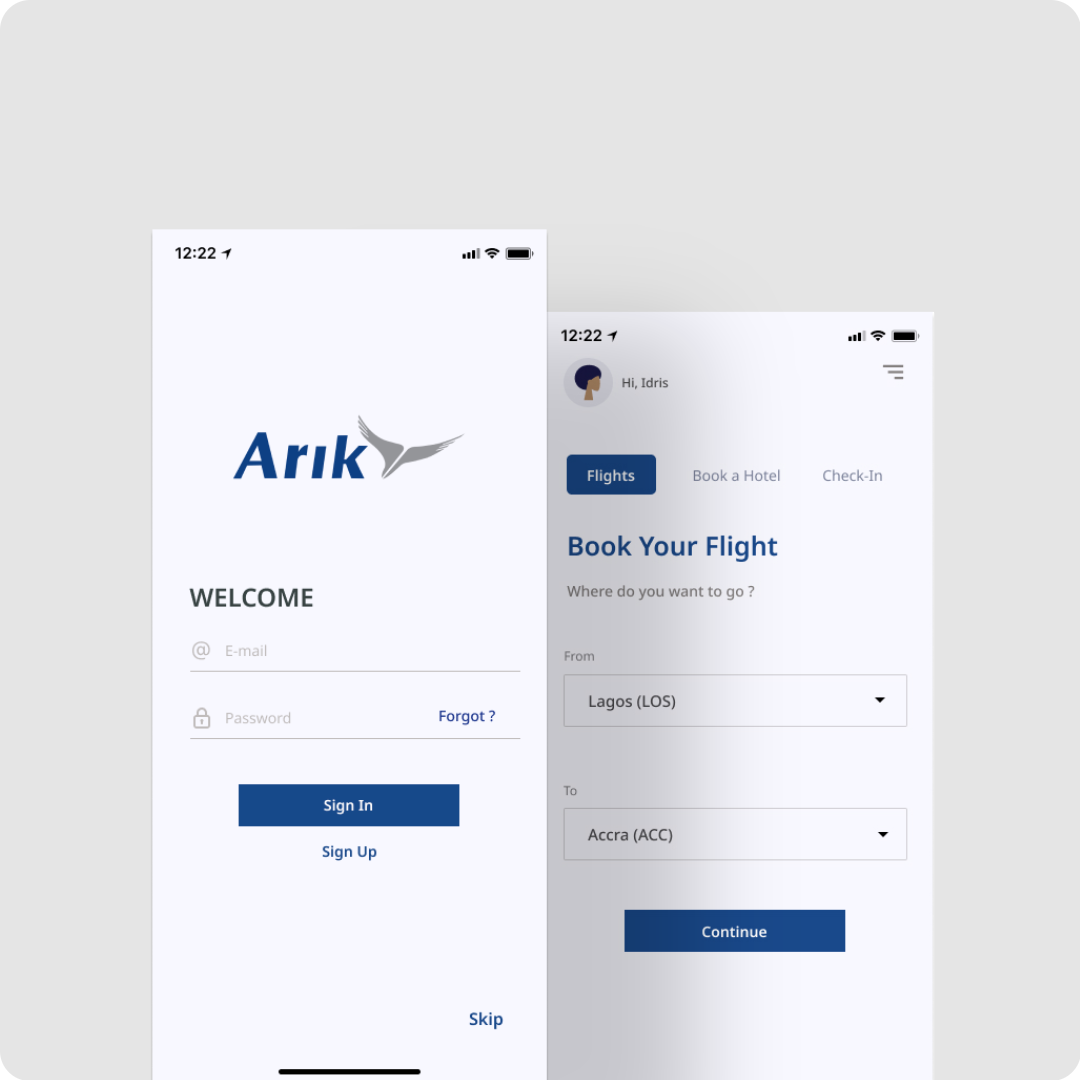 airline app arlineapp redesign UI ux