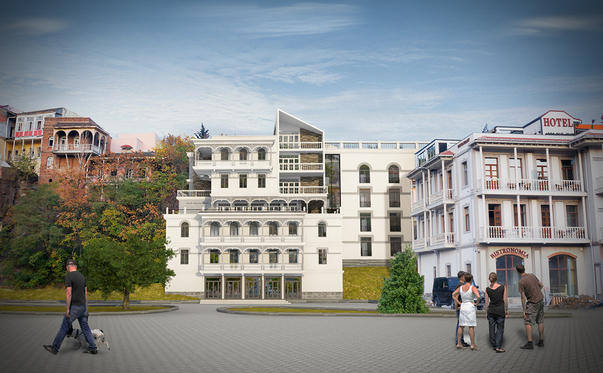 tbilisi hotel design Georgia luka machablishvili building Project