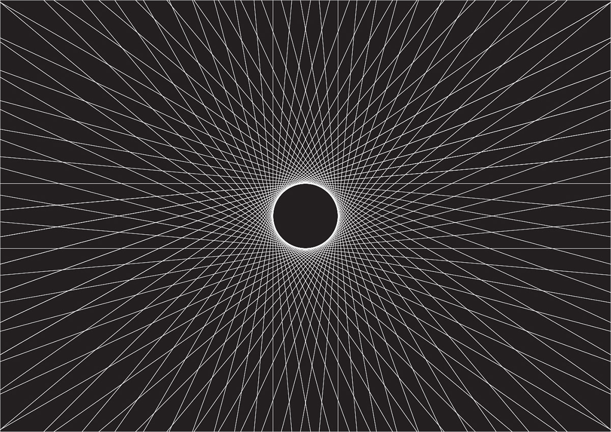 abstract black hole blackhole ILLUSTRATION  line art lineart lines mathematical illusion opart