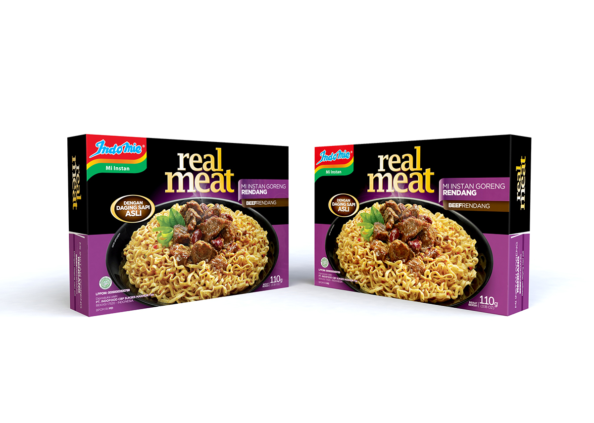 3D modeling preview Indomie realmeat indonesia