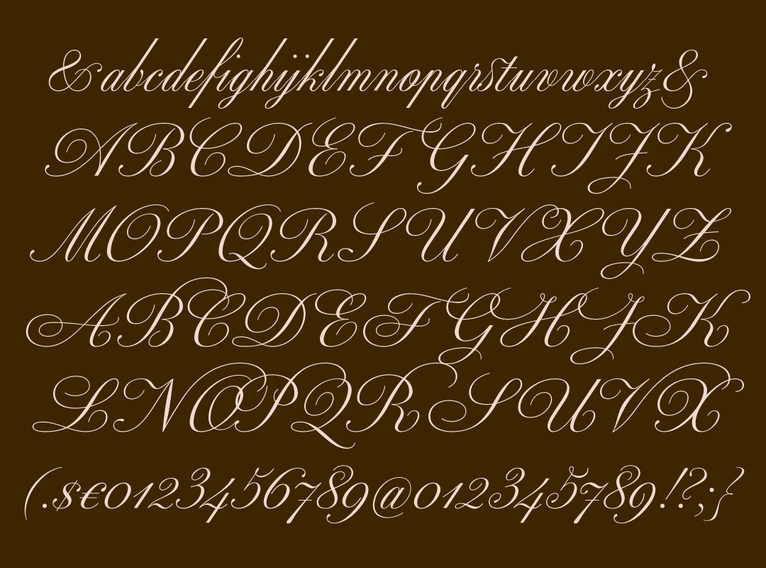 vuitton Paris bespoke écriture paper engraved Script Opentype Typeface font zecraft Typofonderie Porchez