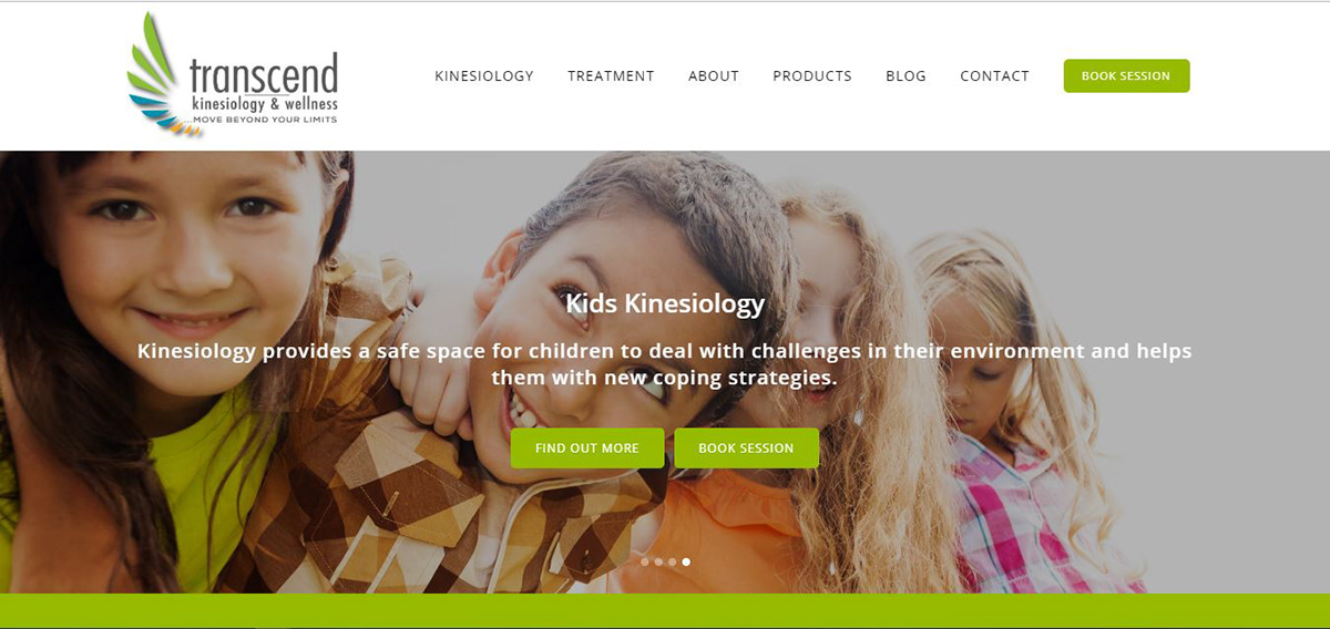 worpress website design for Kids Health and fitness session Wordpress Website