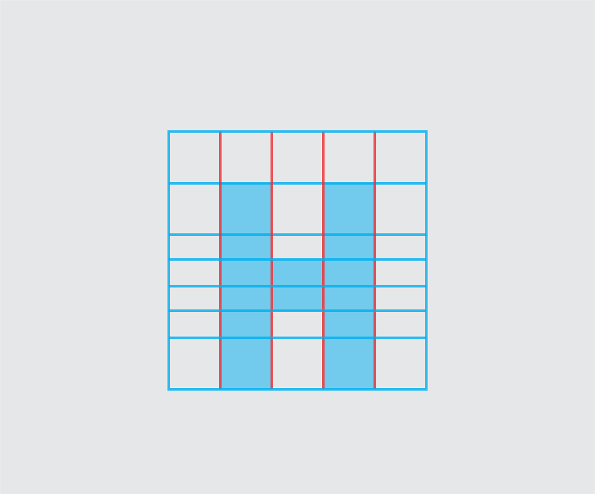 Icon logo architect grid Logotipo tipografia type chicago modernism minimal modular