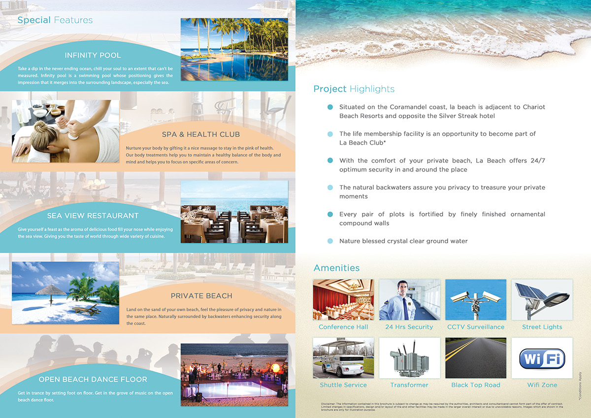La Beach Resorts brochure mahabalipuram