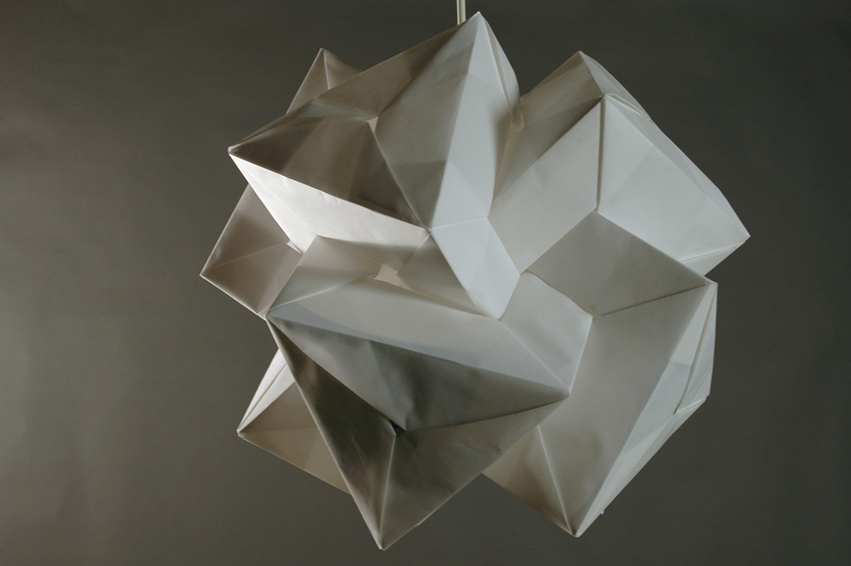 origami  light Lamp pendent paper