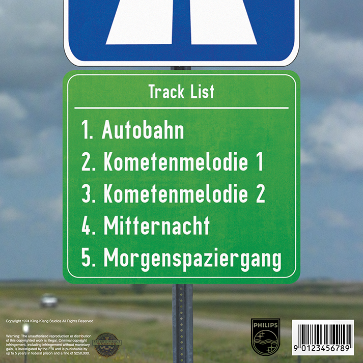 kraftwerk AUTOBAHN album art