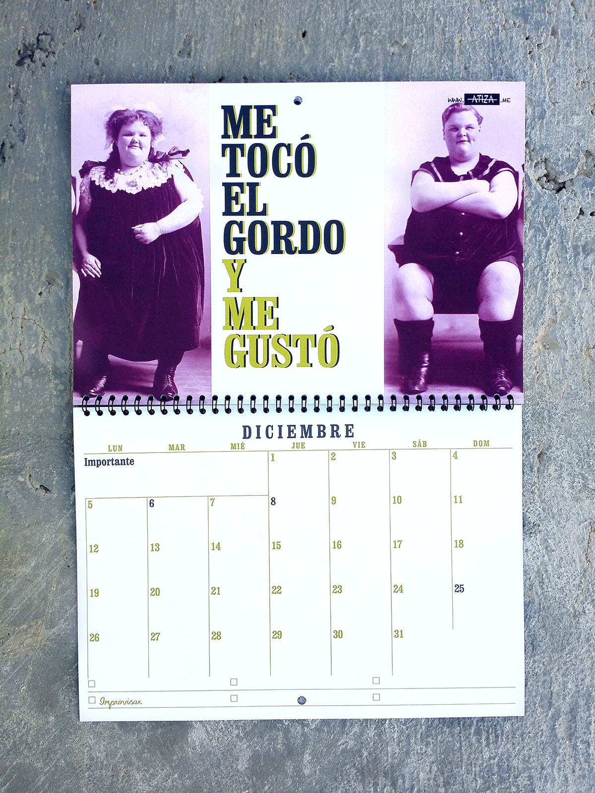 calendario calendar confesiones gráficas humor confesiones Gráficas calendario2016 calendar2016 vintage Clarendon