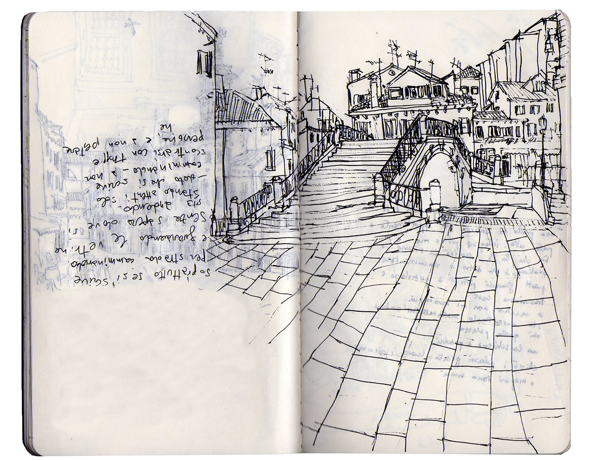 carnetdevoyage Venice venezia Italy youngartist illustrators ink pen sketchbook Diary