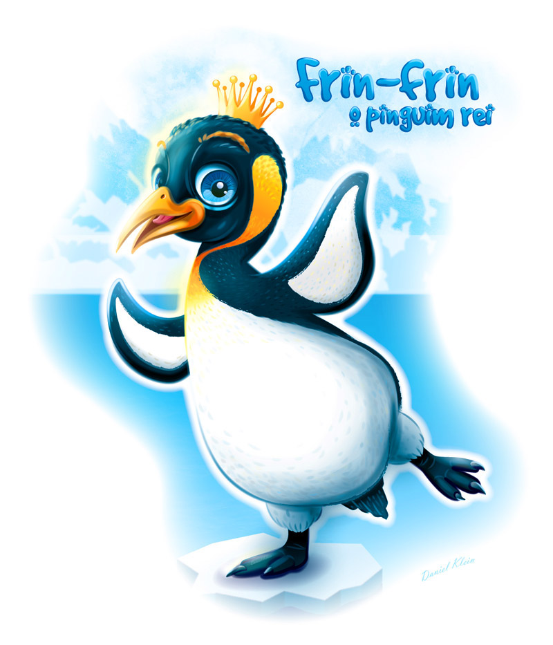 penguin antarctic ice king iceberg Character vector