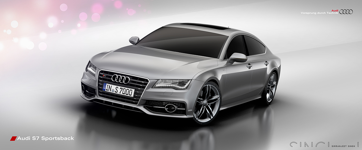 Audi S7 Sportsback Autodesk Alias VRED 3D Modelling rendering