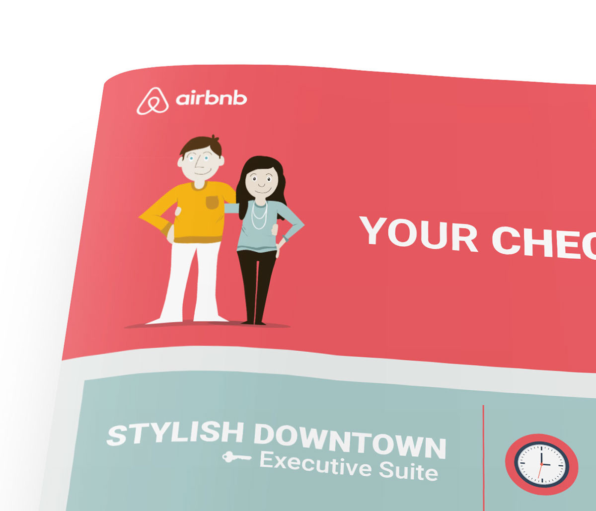 brochure airbnb instructions book leaflet Booklet infographic graphics stats illustrations illustrate comic flat manual apartment