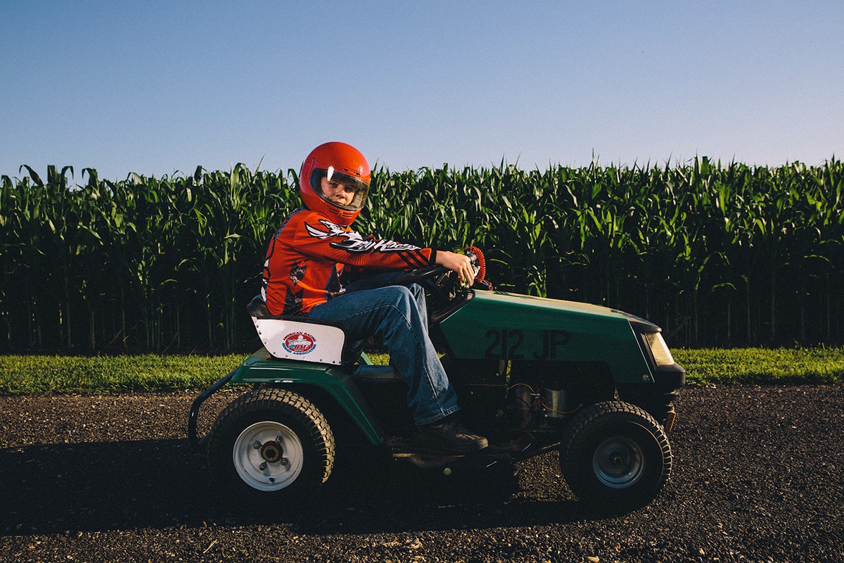 lawn mower Racing motors racers kids Adults Personal Work portraits reportage commercial