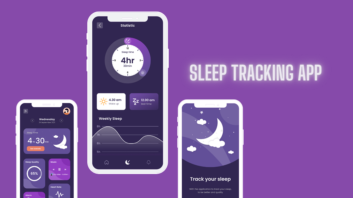 design tracking app UI