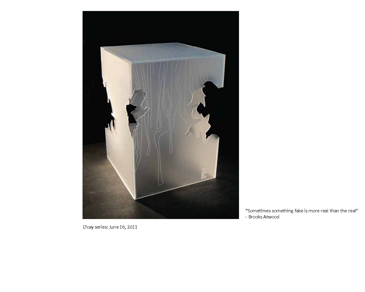 stool stools limited edition Custom furniture lucite laser laser cutting digital digital design fabrication