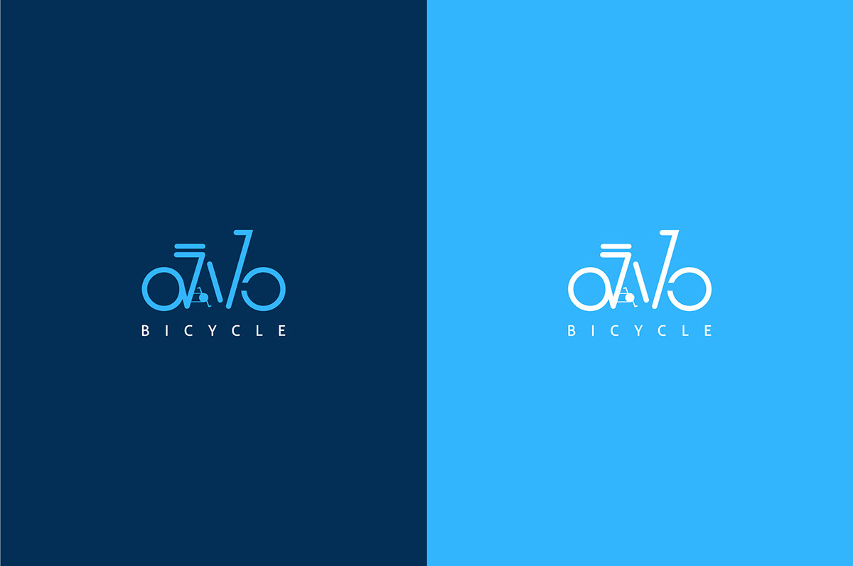 Advertising  Behance Bicycle brand company design inspiration logo shop typography  