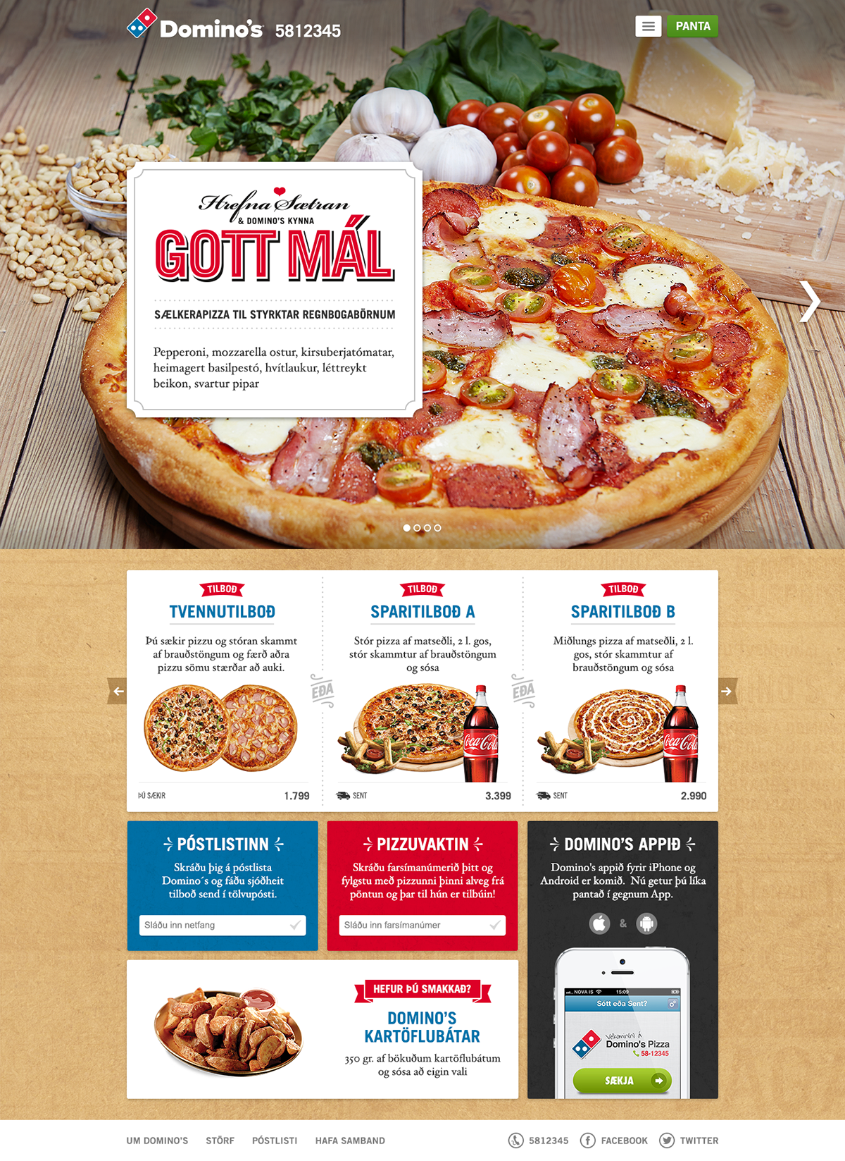 Responsive Web Pizza design UI Order cart checkout card