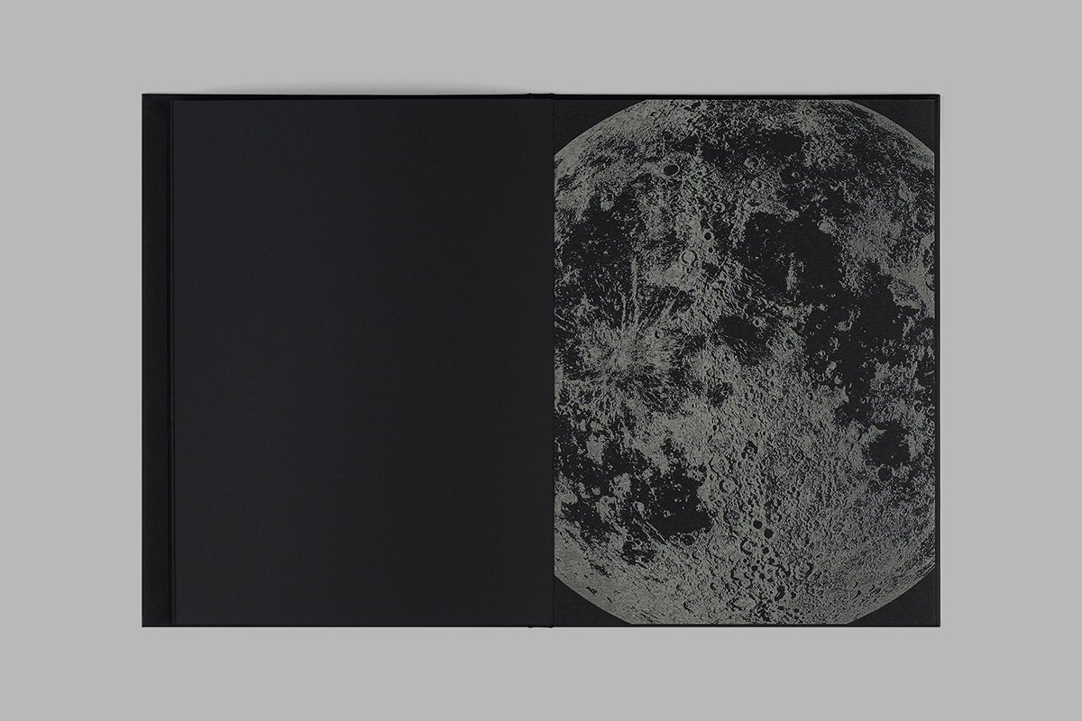 Catching Moonbeams moon Antalis paper printing effects the dark side of the moon By the Light of the Silvery moon black White grey silver