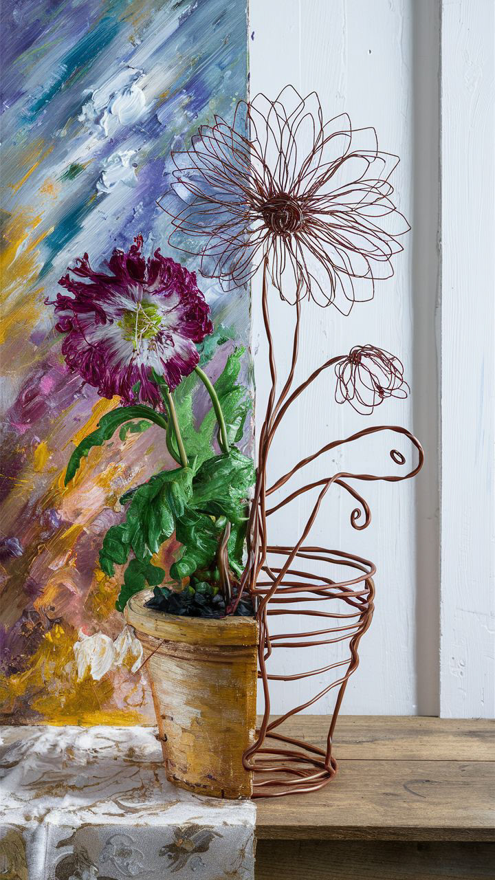 Flowers painting   art artwork aiart aiartwork concept art contemporary contemporary art modern