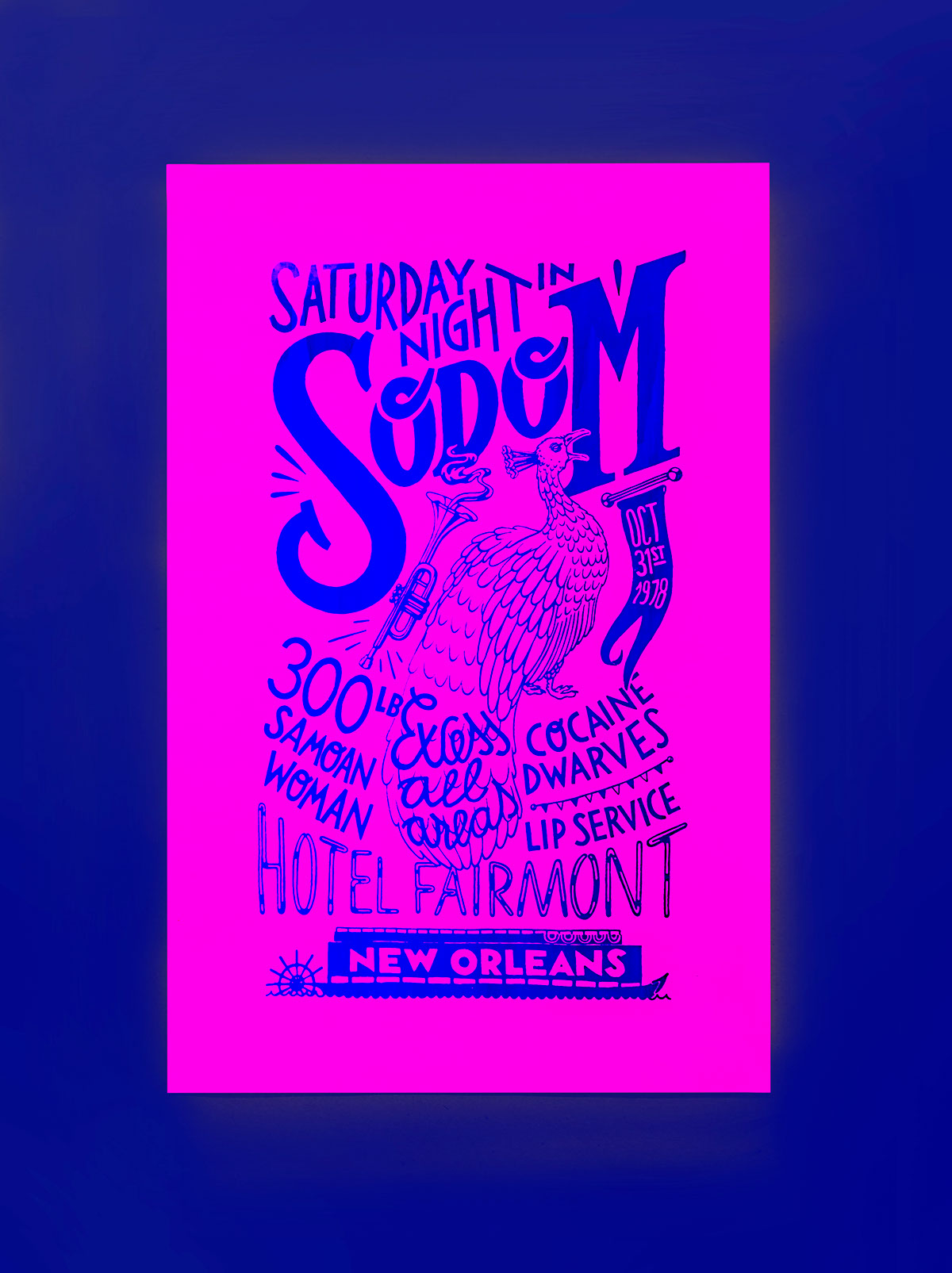 lettering peacock Screen-print silk-screen party Freddie Mercury Halloween sodom 80's print poster