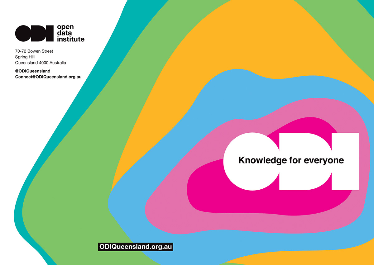 ODI Data brandinglogo Tell creative nicholas rivas design graphic open institute company brand brochure Queensland Brisbane