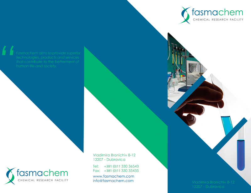 fasma chem extend graphics Corporate Identity brochure folder
