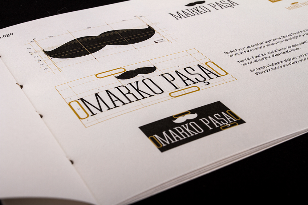 corporate identity moustache bıyık pasa letterhead new year gift Corporate Identity Manual brand Brand Guideline logo Logo Design Icon texture