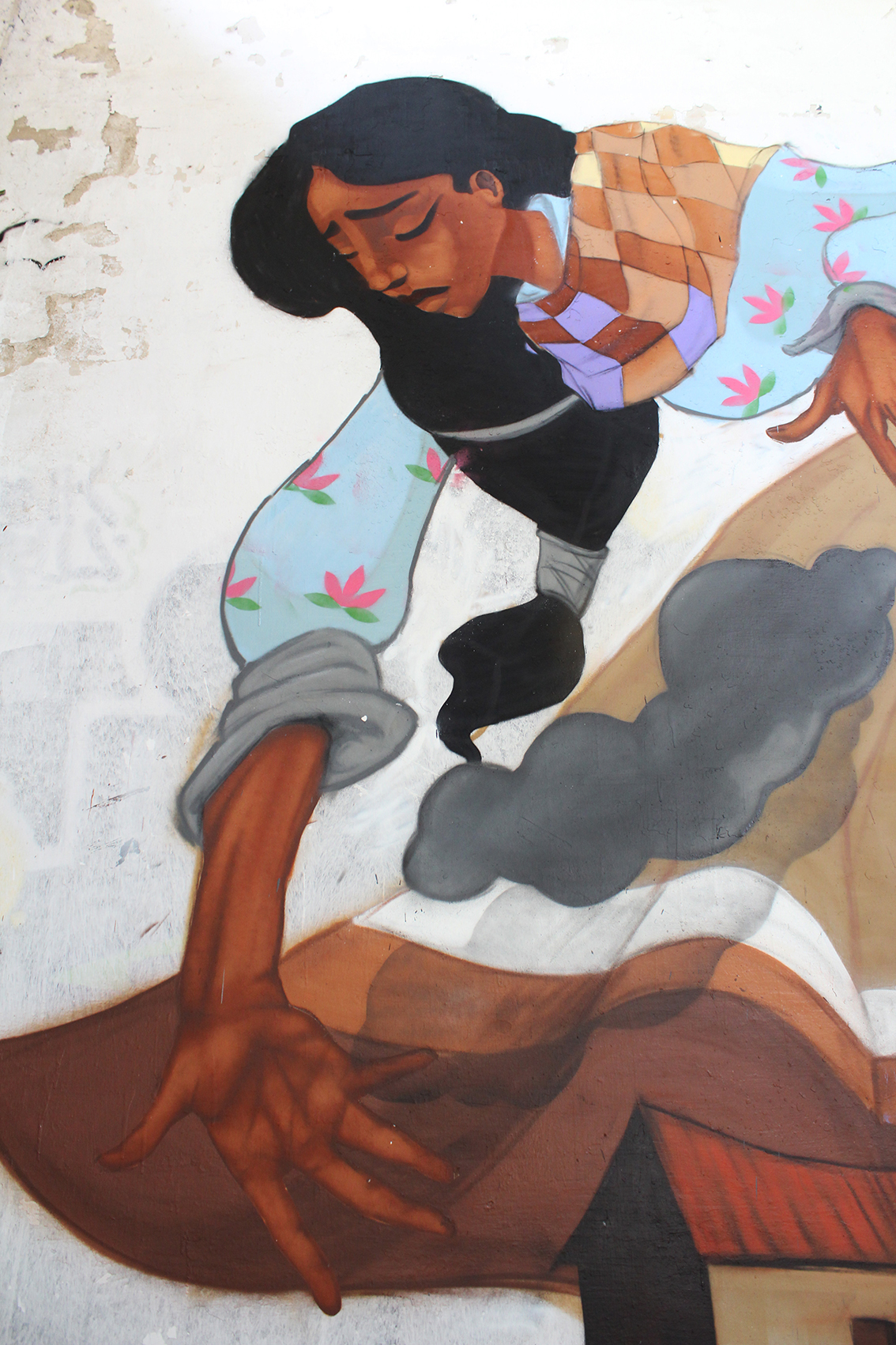 Cheko Mural wall girl