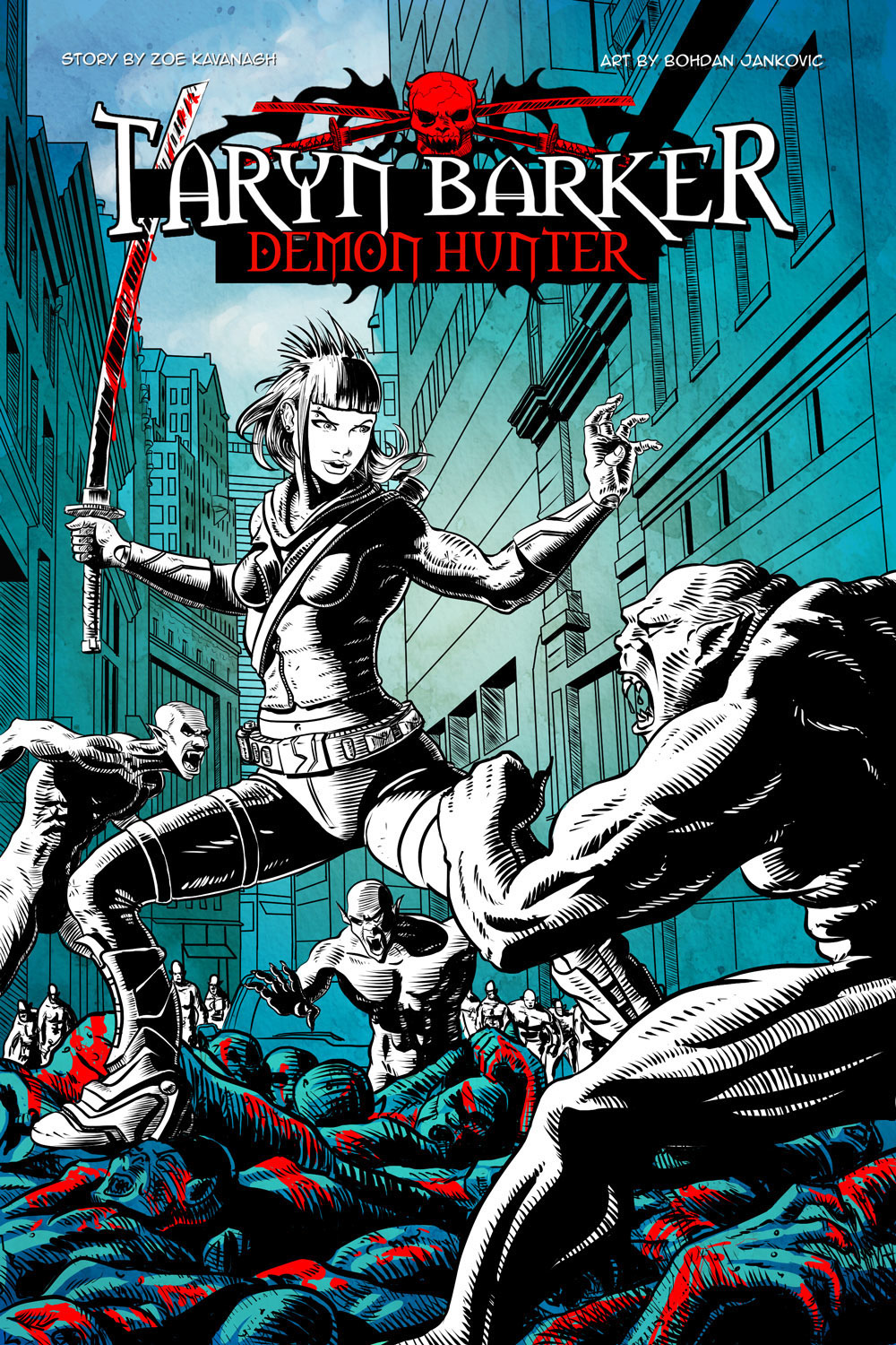 demon hunter warrior SuperHero fight action