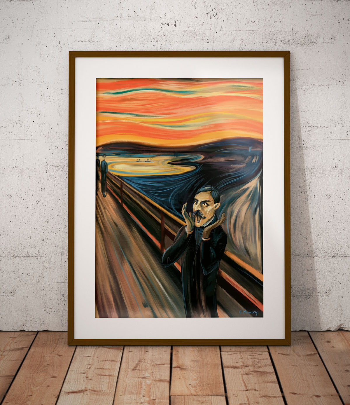 #MunchContest munch ILLUSTRATION  painter Edvard Munch Digital Art  wacom kyle brushes MunchContest