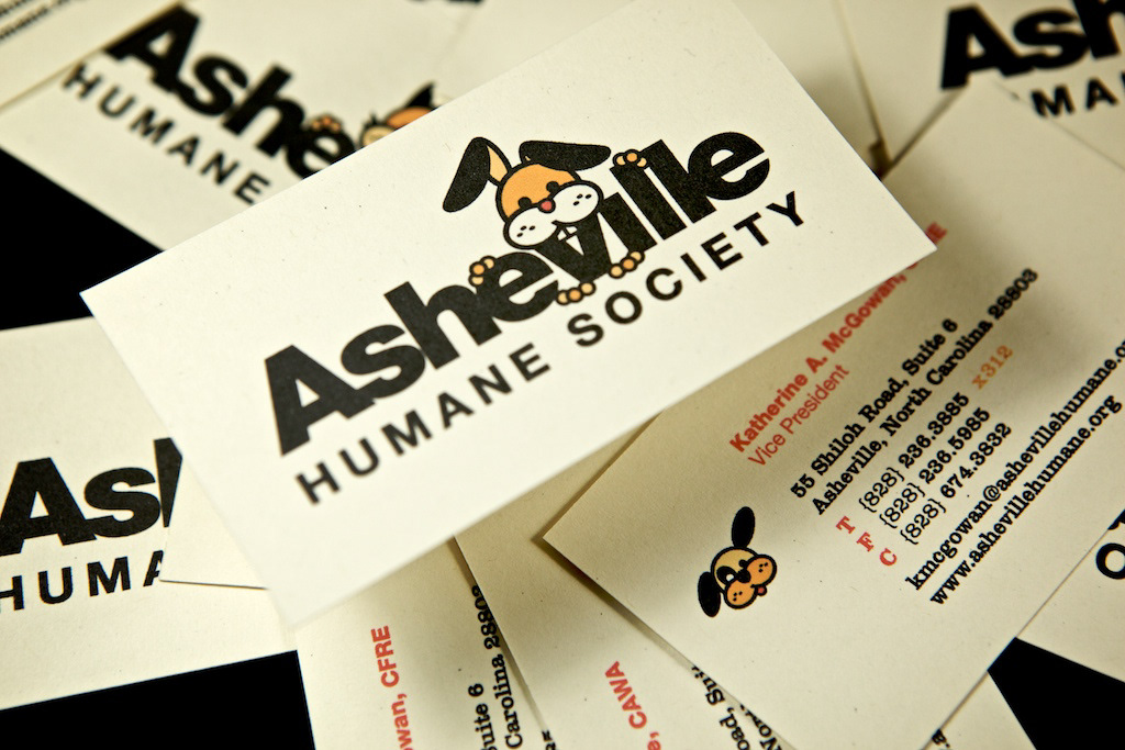 business card logo animals Humane Society animal welfare Stationery