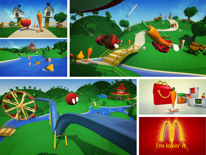 McDonalds Happy Meal paulo garcia Lodma Portugal creative 3D Maya