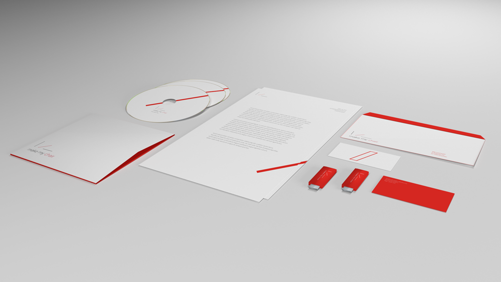 makemychair Webdesign logo business card letterhead