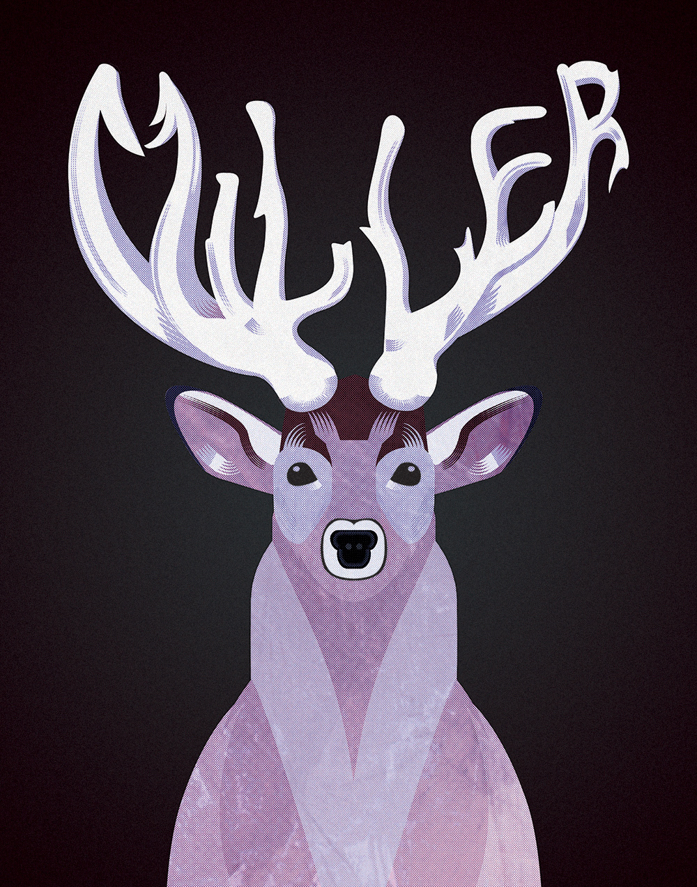 deer Poster Design poster antlers Patterns