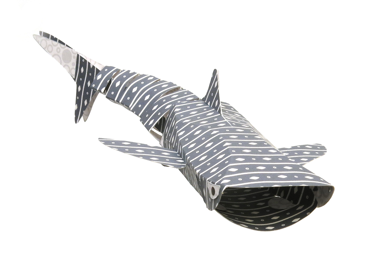 whale shark Shark Week paper craft paper engineering paper toy
