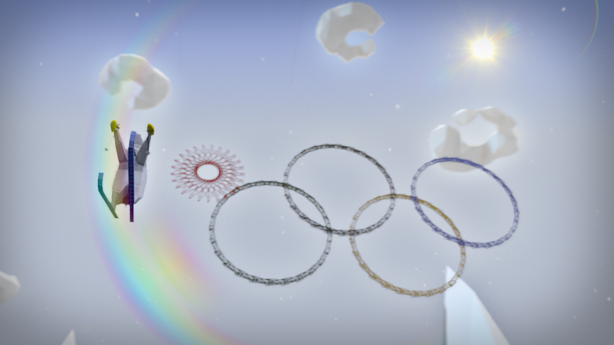 cinema4d c4d logic after effects bear Low Poly winter sochi olympic