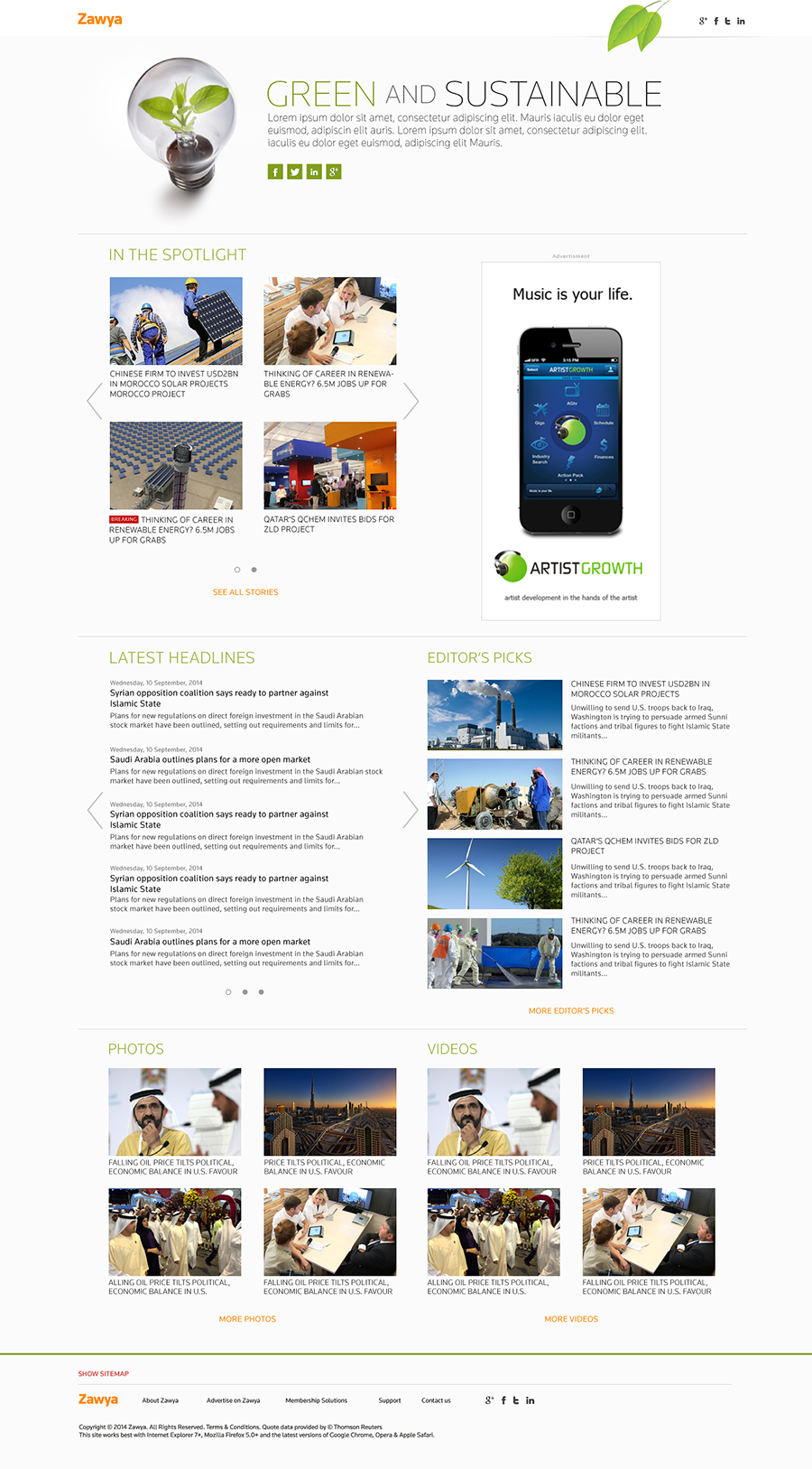 microsite Web Design  design dubai coverage user interface Website news