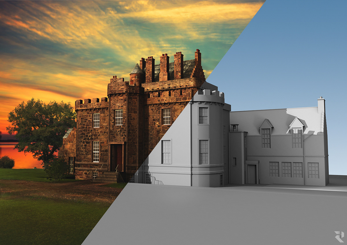CG CGI Maya 3D Autodesk environment edinburgh scotland Matte Painting Games vfx concept art Unreal Render Ps25Under25