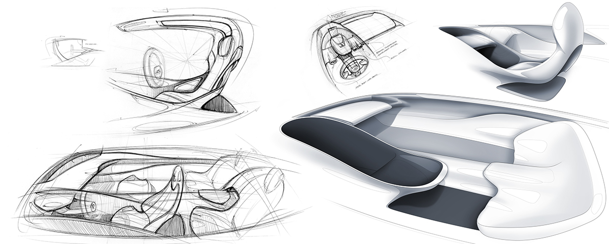 Lexus Interior design TRANS Transportation Design art center car concept lf-ls Auto automotive   keyshot Alias