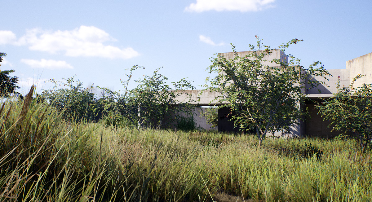 Unreal Engine Unreal Engine 4 UE4 game engine real time rendering rendering 3D CG archviz architectural visualization Game Development 3d modeling foliage