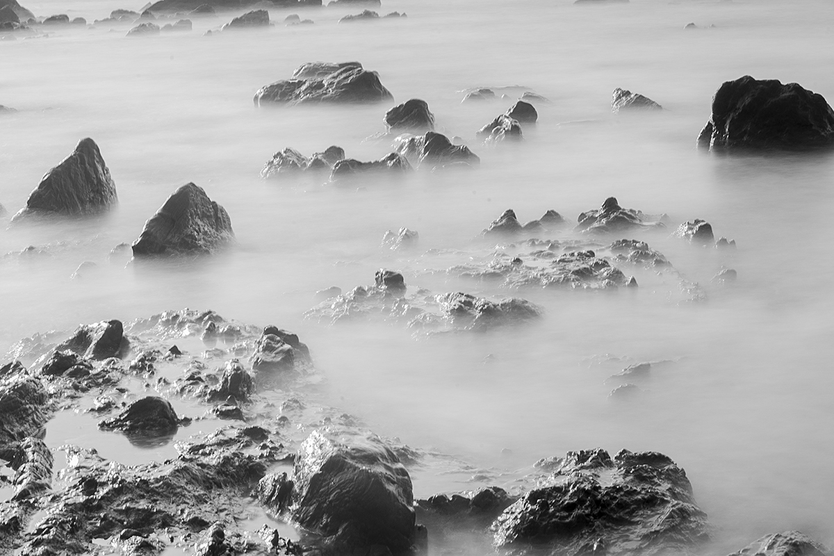 mar sea rocks mist niebla rocas waves ND long exposure shore Coast beacvh playa Landscape abstract