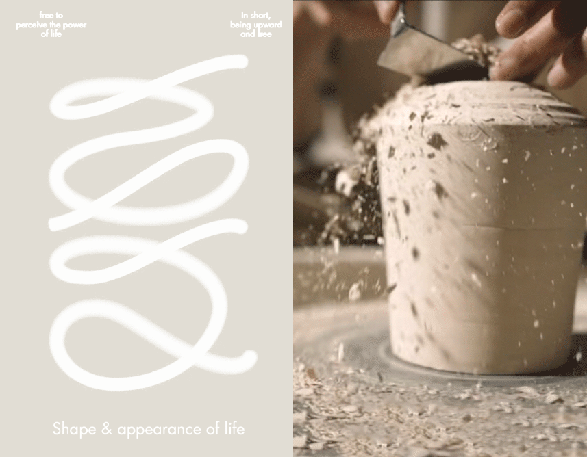 brand identity ceramic Logo Design Product Photography Spiral