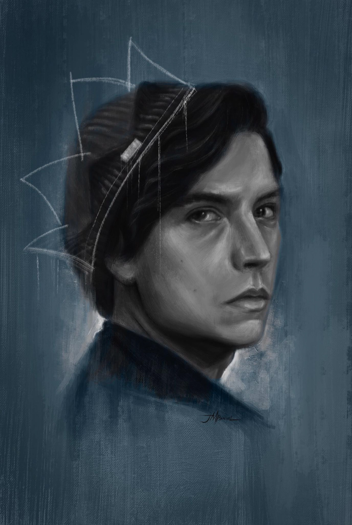 cole sprouse digital painting ILLUSTRATION  riverdale