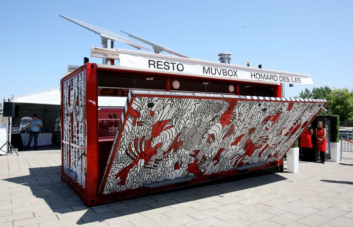 restauration Muvbox Montreal name naming recherche nominale lobster container